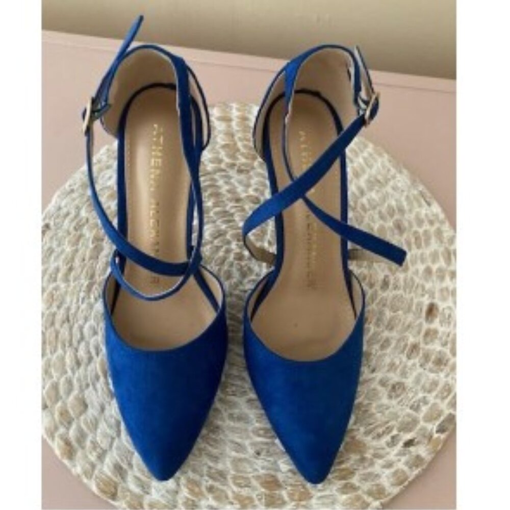 ROYAL BLUE SUEDE STILETTOS